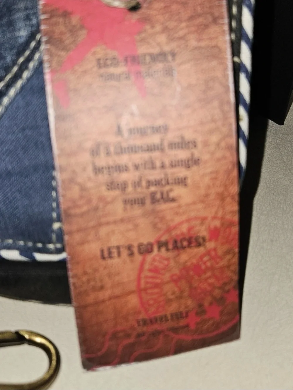 Upcycled travelteli denim